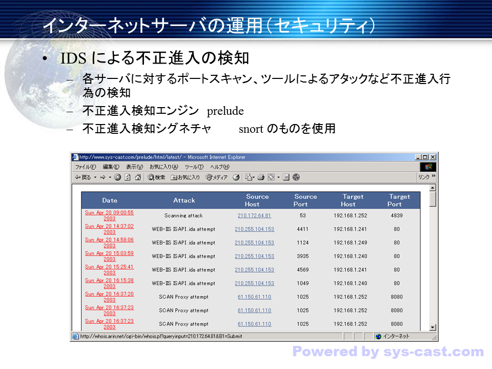 インターネットサーバの運用（セキュリティ）②